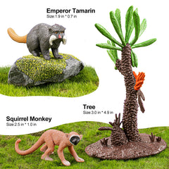 THINKBAY emperor tamarin figure adds character to jungle dioramas