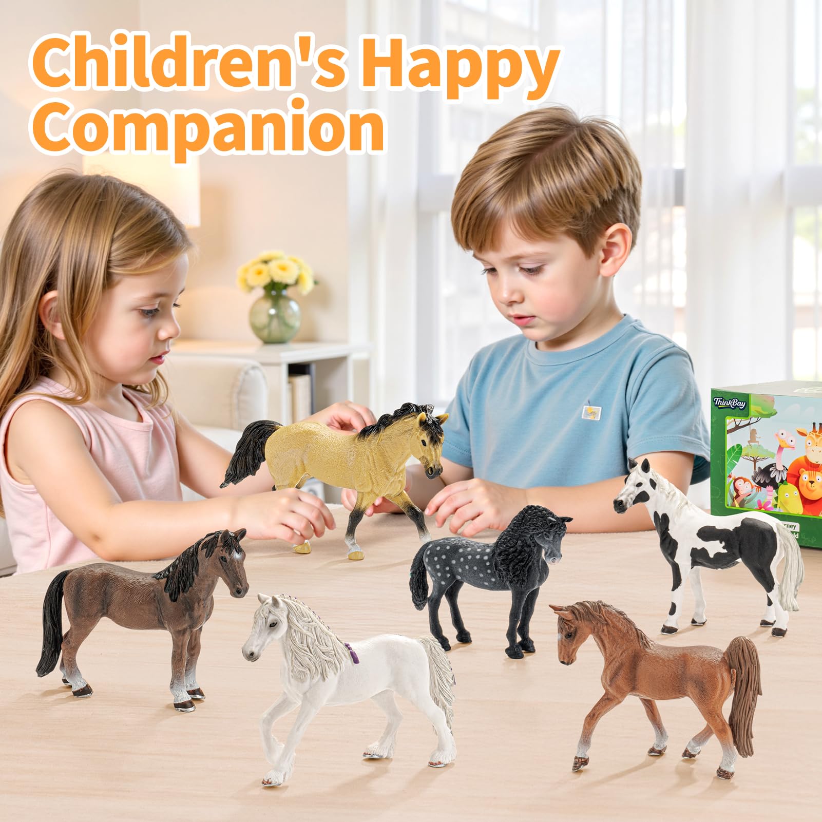 THINKBAY Andalusian mare figurine for dramatic storytelling
