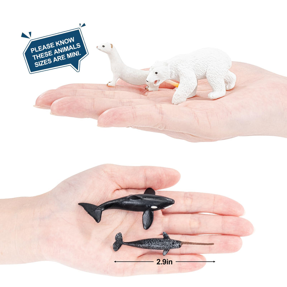 THINKBAY Arctic hare figurine sparks curiosity about Arctic wildlife.