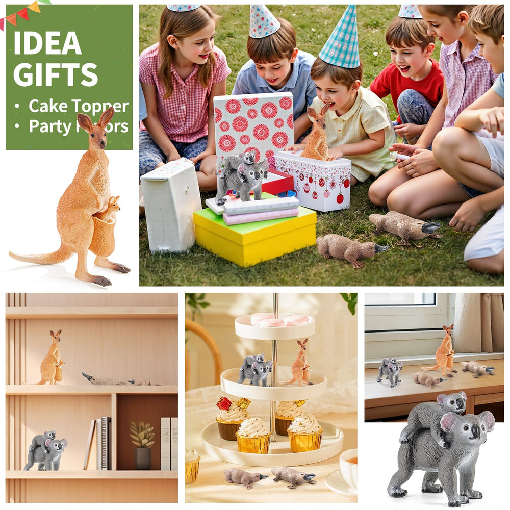 THINKBAY Australian wildlife collection figurine set for gifts and education