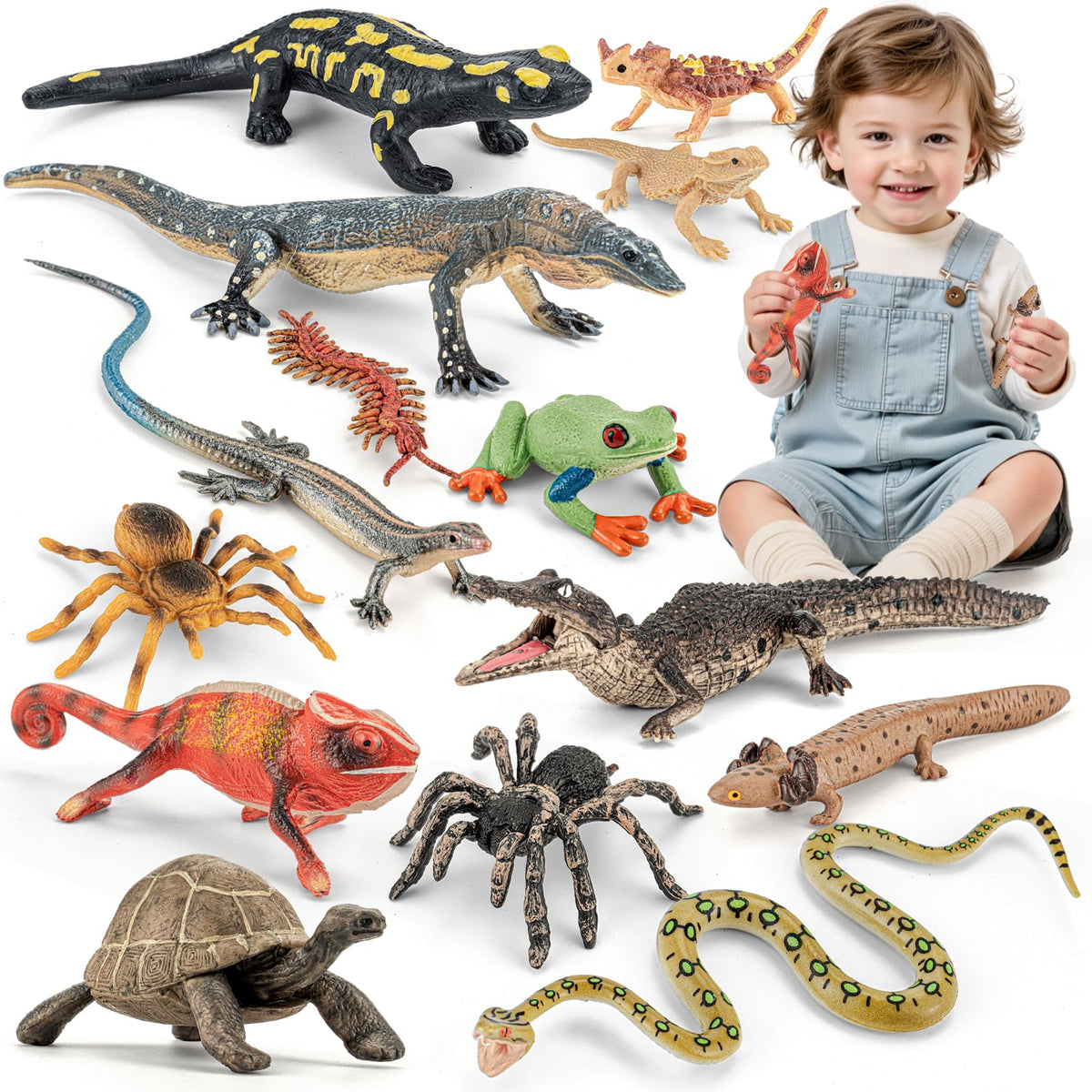 THINKBAY axolotl figure for classroom dioramas and imaginative play.