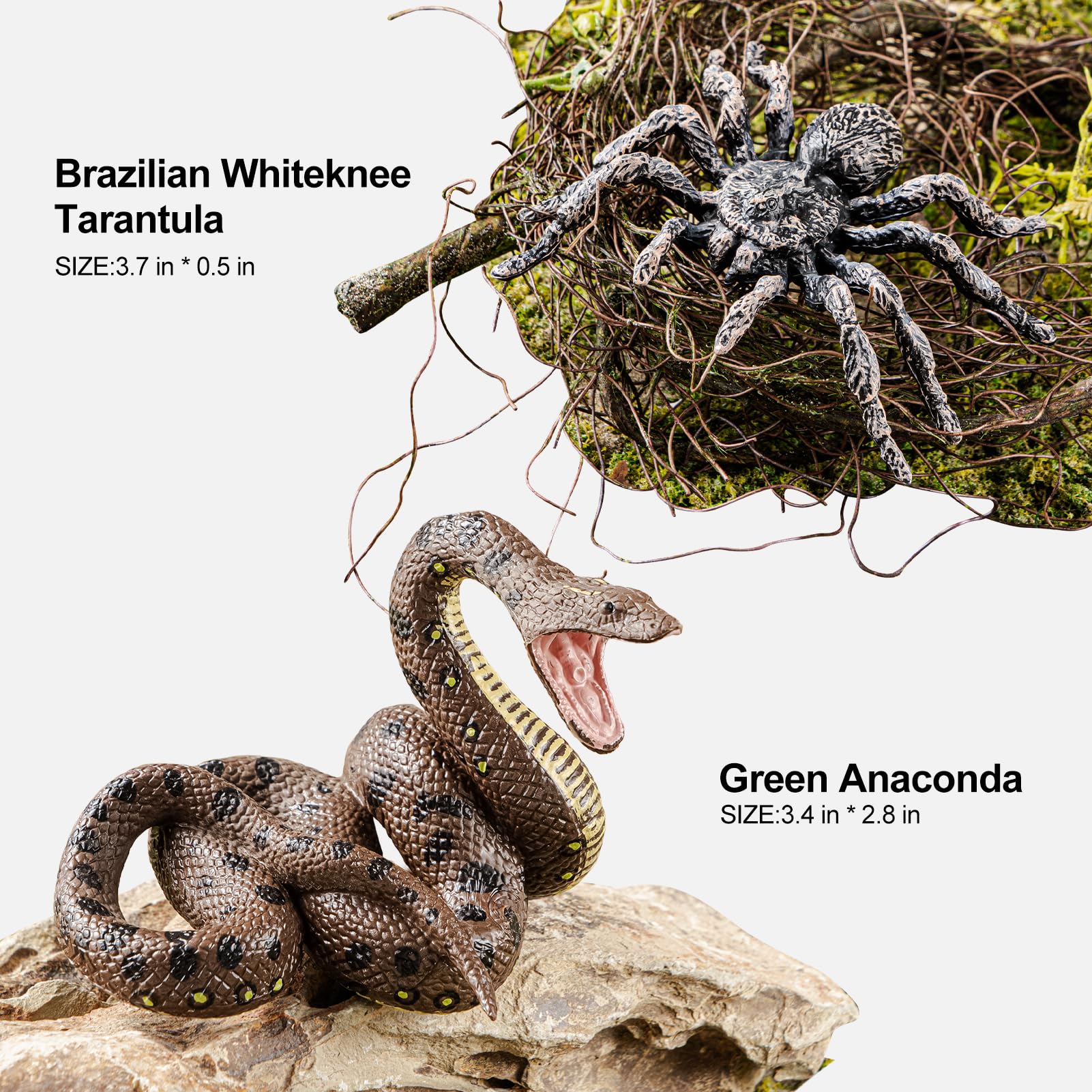 ThinkBay boa constrictor figure for garden pranks and dramatic displays.