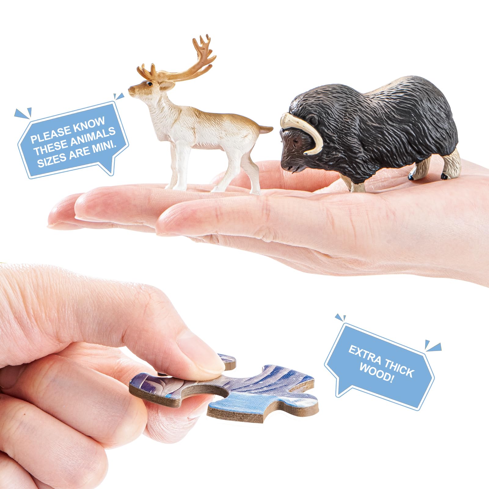 THINKBAY BPA-free PVC Arctic figures for safe, durable play