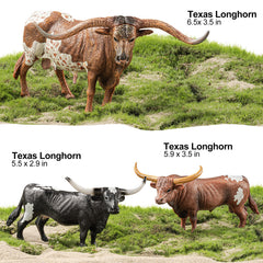 THINKBAY BPA-free PVC cow figures ensure safe, durable play