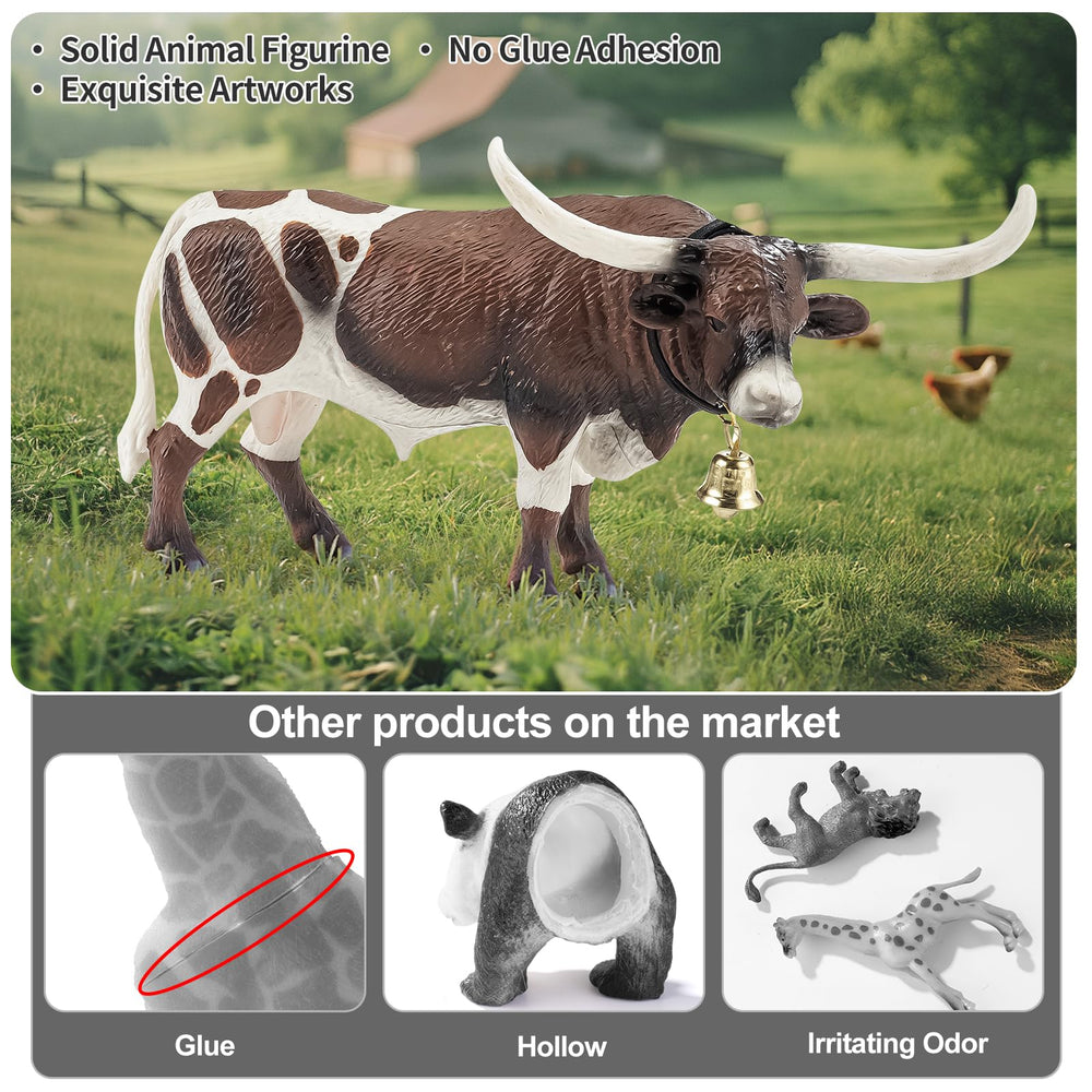 ThinkBay calf figurine for gentle play and farm scene creation