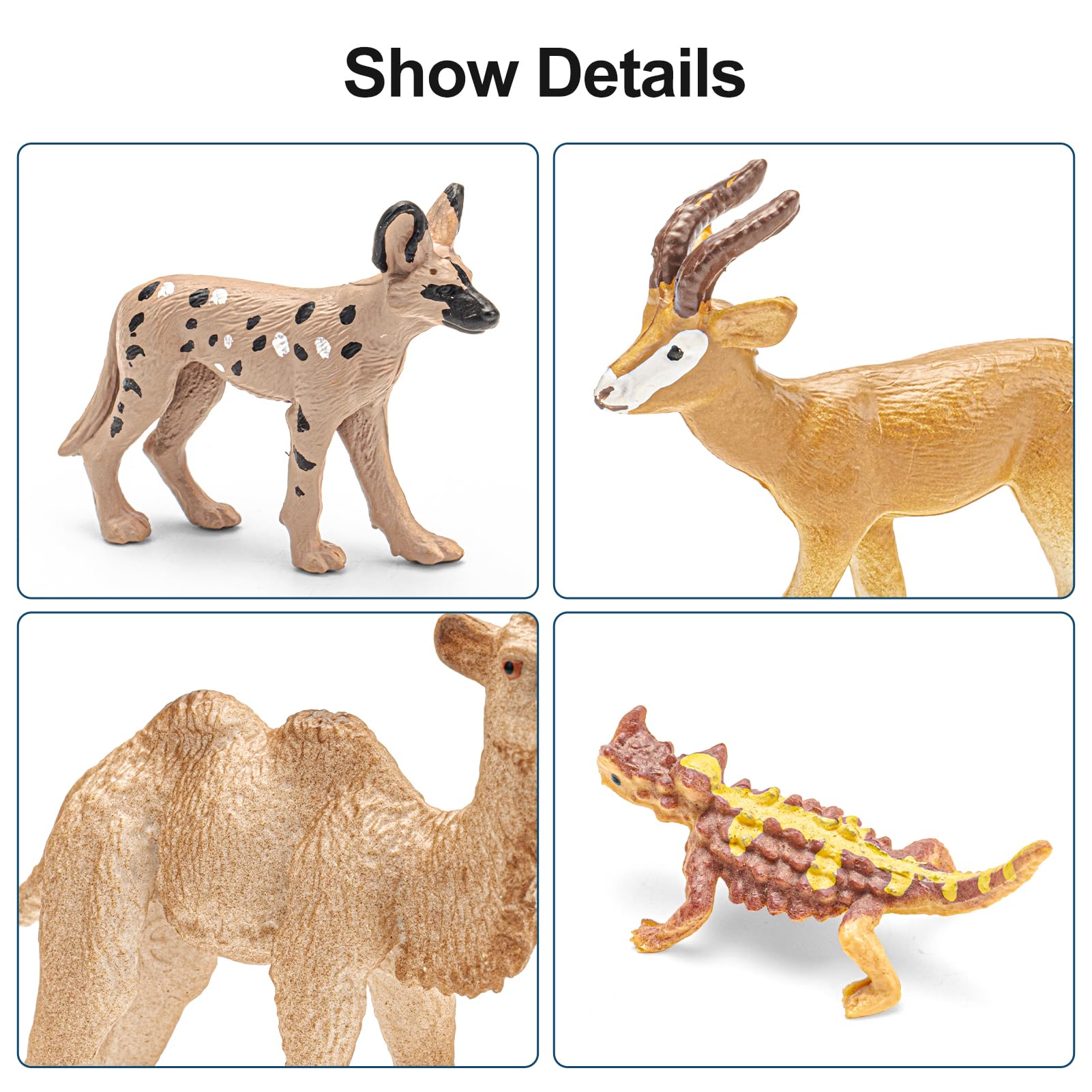 THINKBAY bactrian camel figurine supports desert habitat dioramas and storytelling props