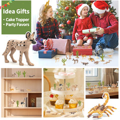 THINKBAY cape pangolin figurine pairs with cactus sets for engaging display ideas