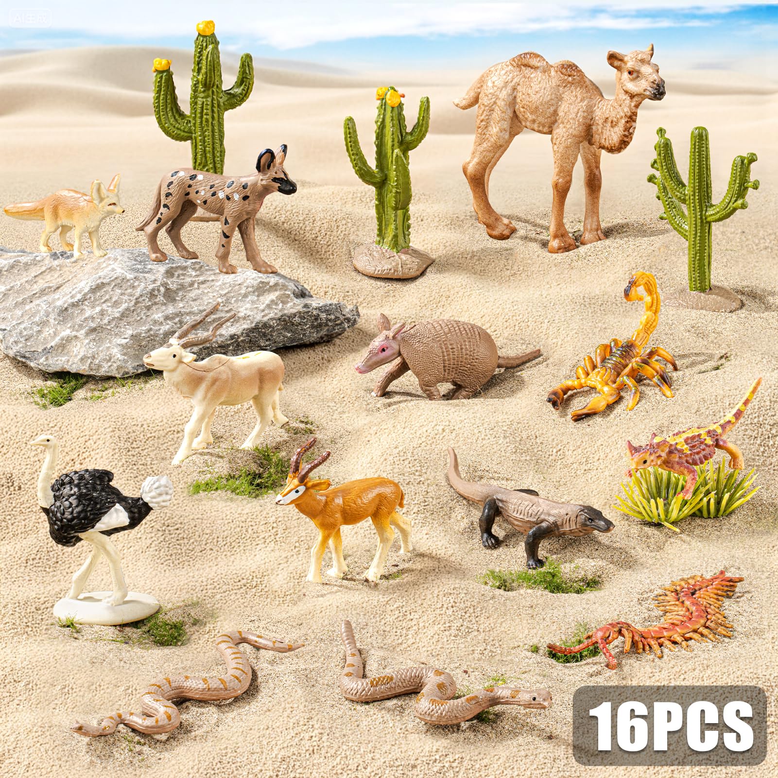 THINKBAY feathertail centipede figurine ideal for science dioramas and classroom displays