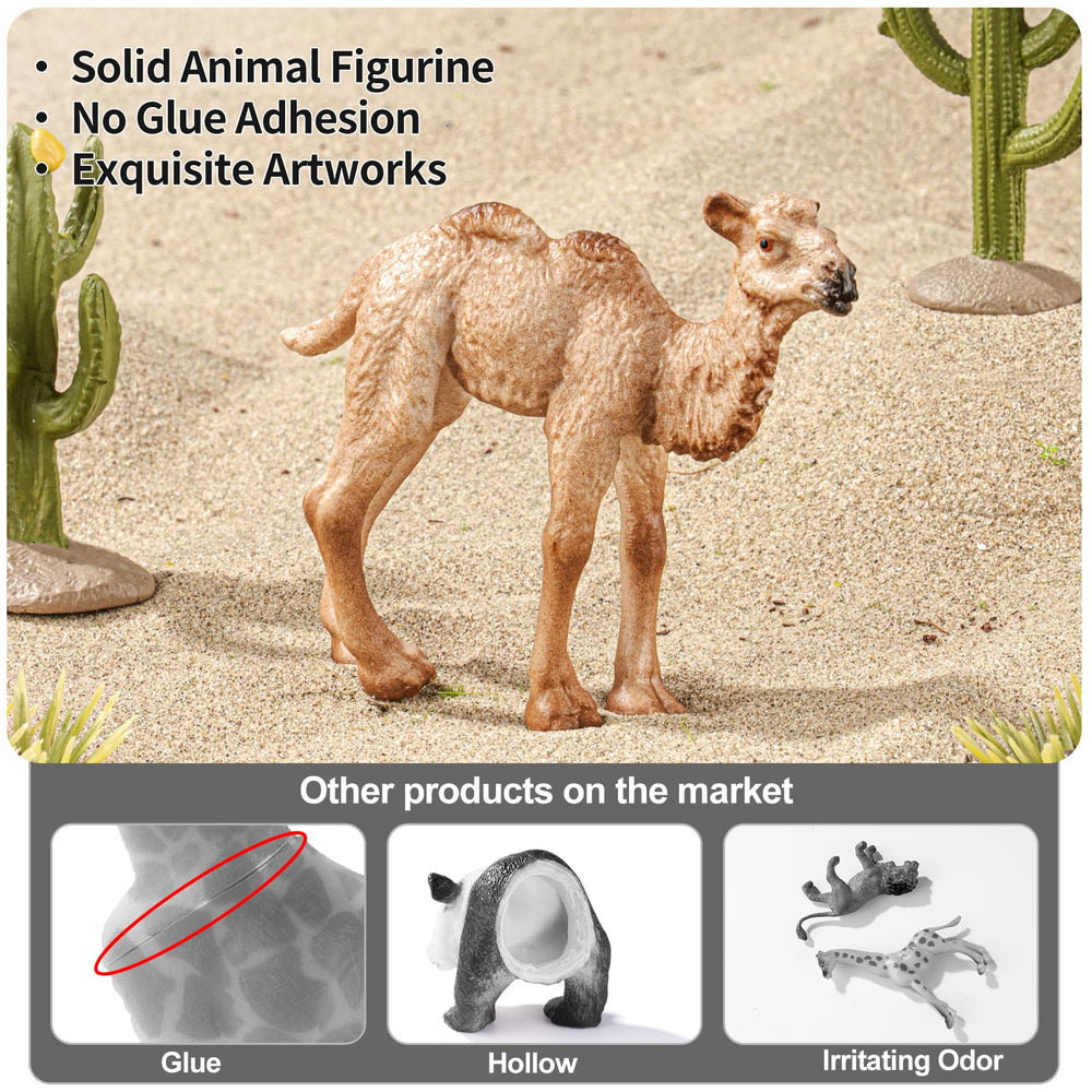 THINKBAY horned viper figurine adds realism to desert dioramas and storytelling setups