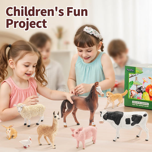 THINKBAY cow figurine for role-play adventures and farm life exploration.