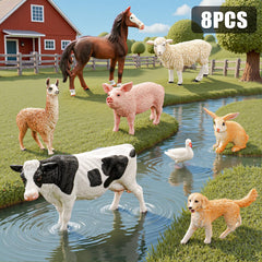 THINKBAY pig figurine adds playful barnyard moments and pretend chores.