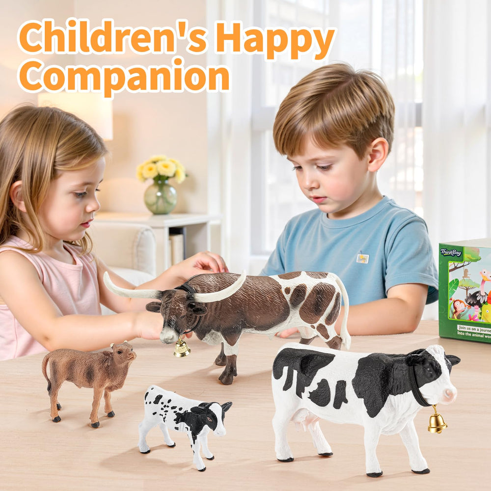 ThinkBay farm animal figurine set showing multiple animals for play
