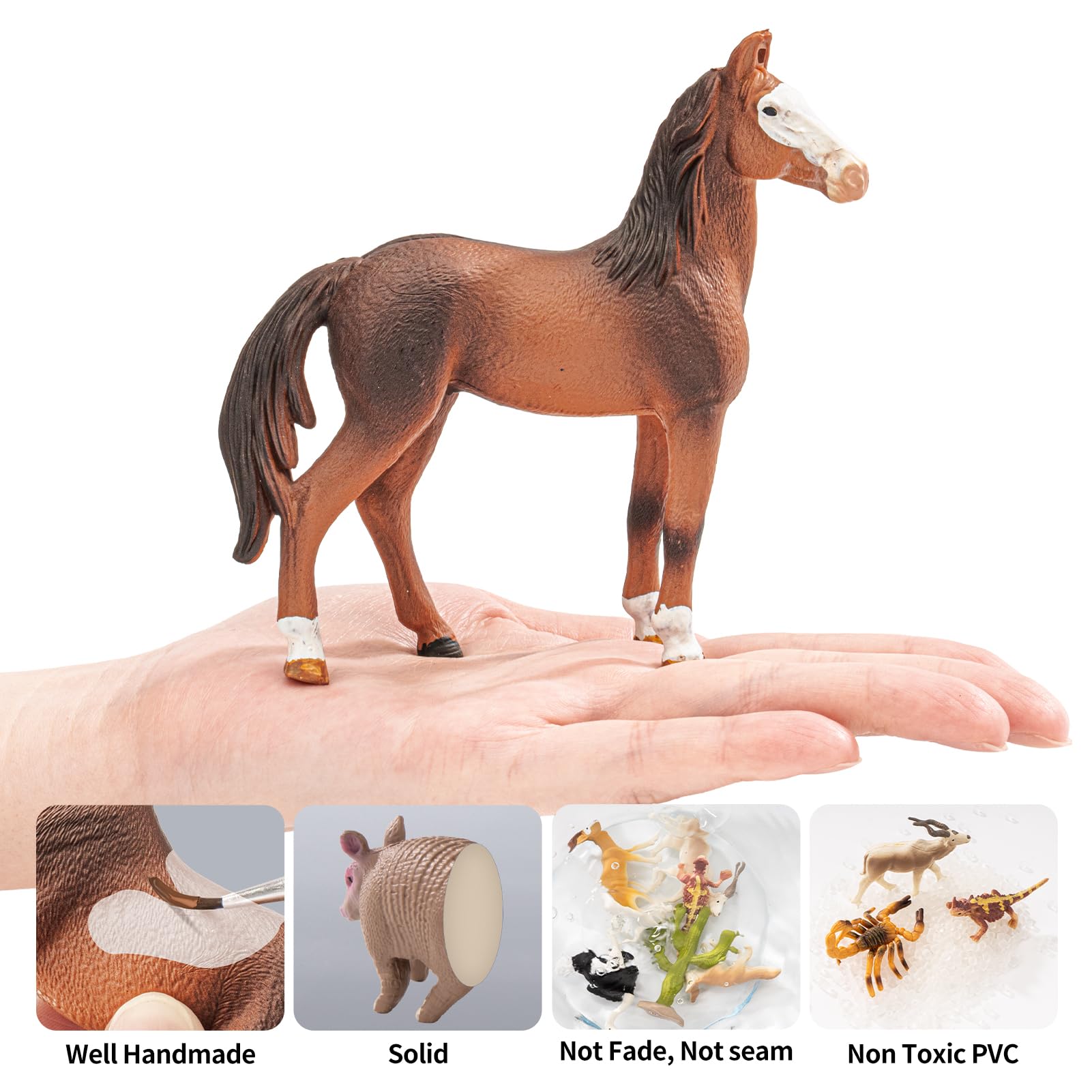 THINKBAY sheep figurine invites imaginative farm scenes and social play.