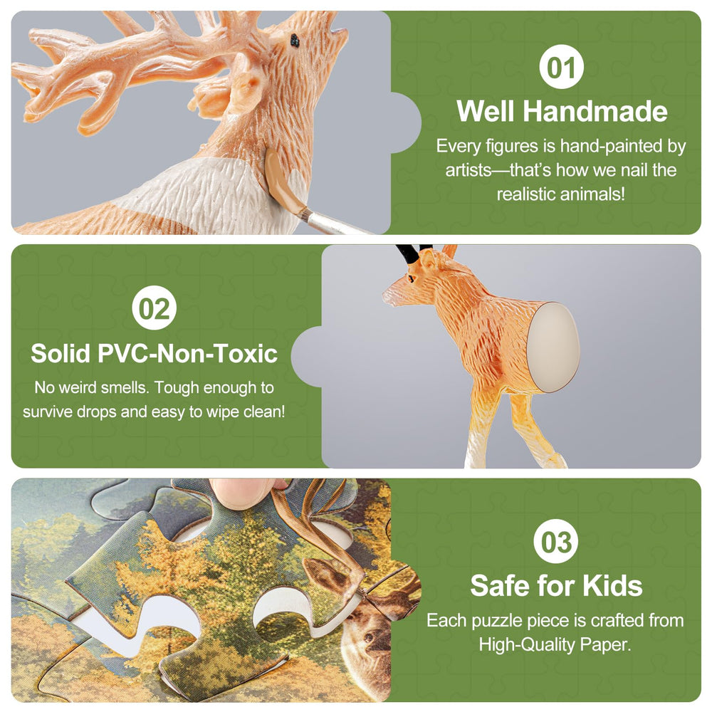 THINKBAY reindeer figurine detailing for festive role-play adventures