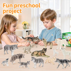 THINKBAY forest wildlife toy set ideal for room decor and pretend play