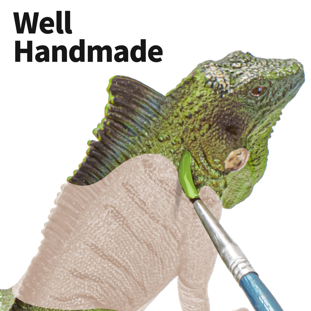 ThinkBay Green Iguana figure for wildlife inspired play and room decor