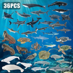 THINKBAY hand-painted sea creatures detail highlights vibrant colors for imaginative pretend play.