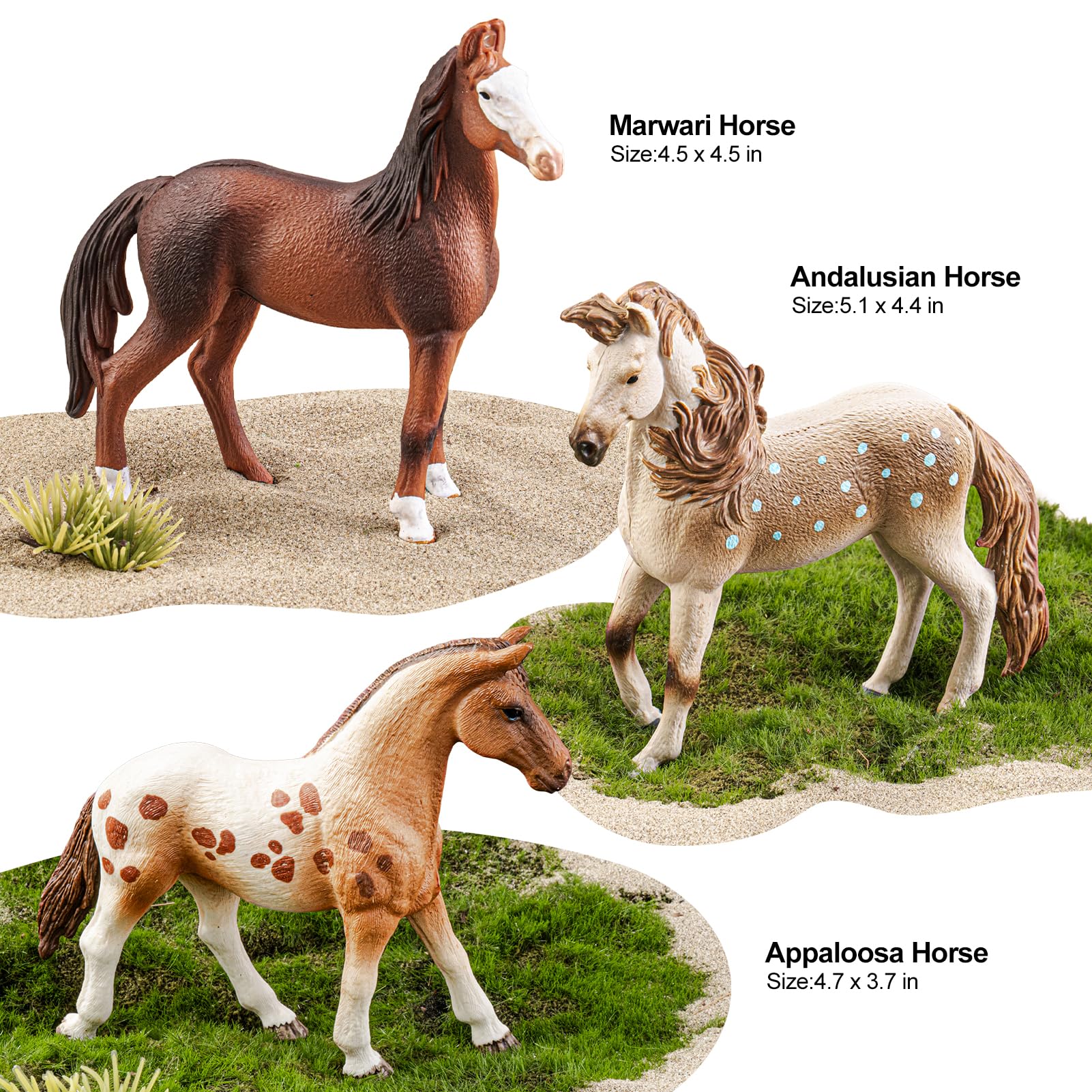 ThinkBay Appaloosa mare figurine—colorful detail for storytelling.