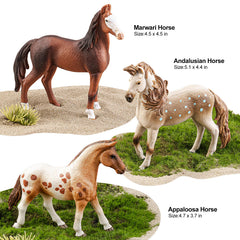 ThinkBay Appaloosa mare figurine—colorful detail for storytelling.