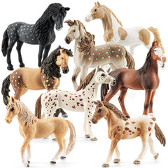 ThinkBay Appaloosa horse figurine—durable toy for imaginative play.