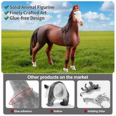 ThinkBay Pinto mare figurine—realistic patterns for creative play.