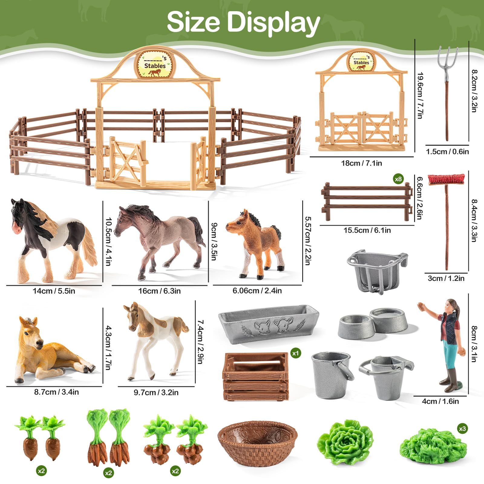 THINKBAY PVC horse figures are BPA-free and safe for pretend play
