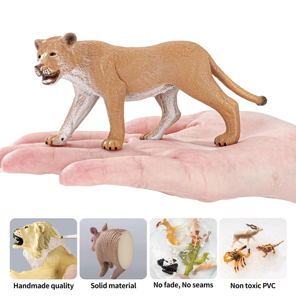 ThinkBay lion cub figurine for playful learning and storytelling.