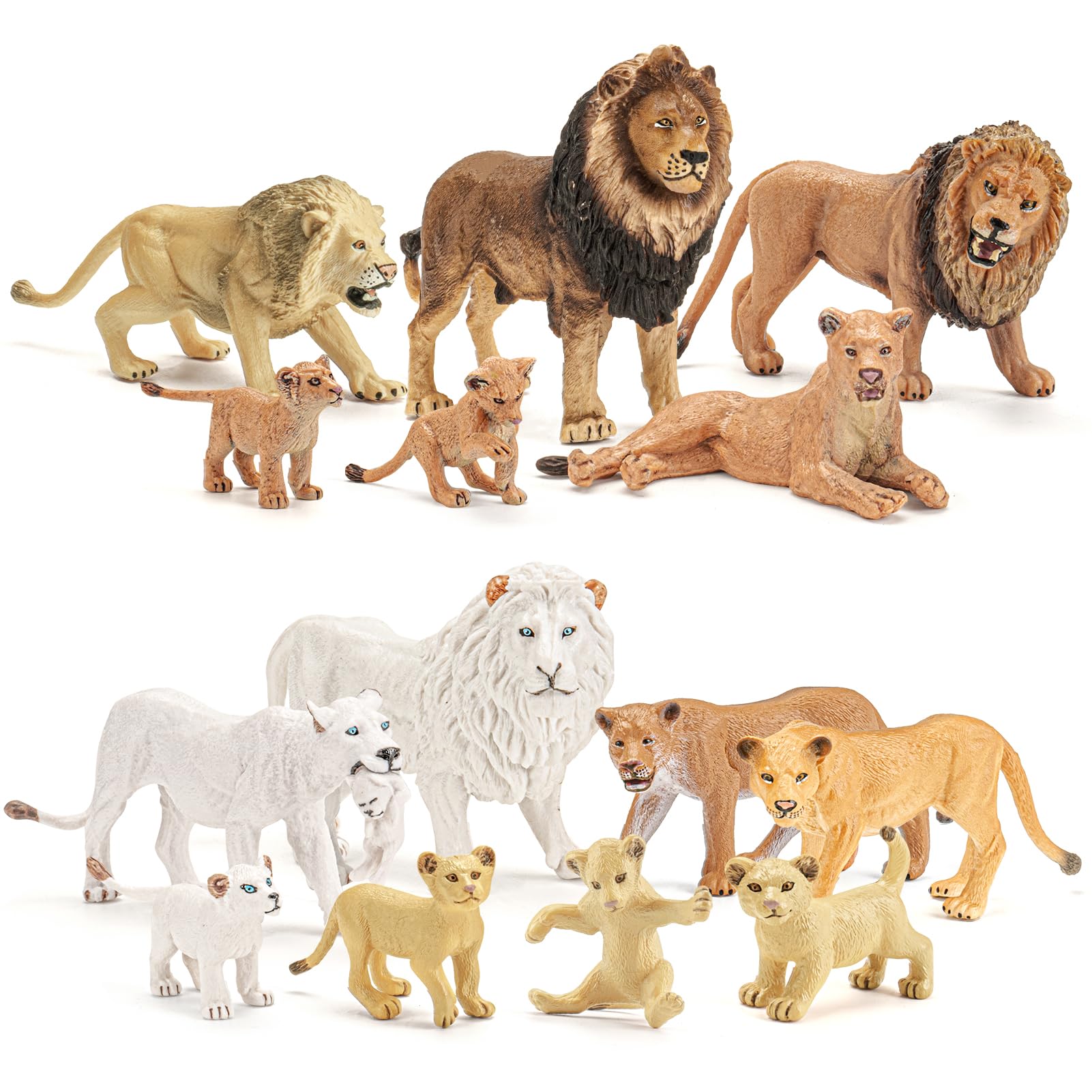 ThinkBay lion family figures decorate birthdays and jungle-themed parties.