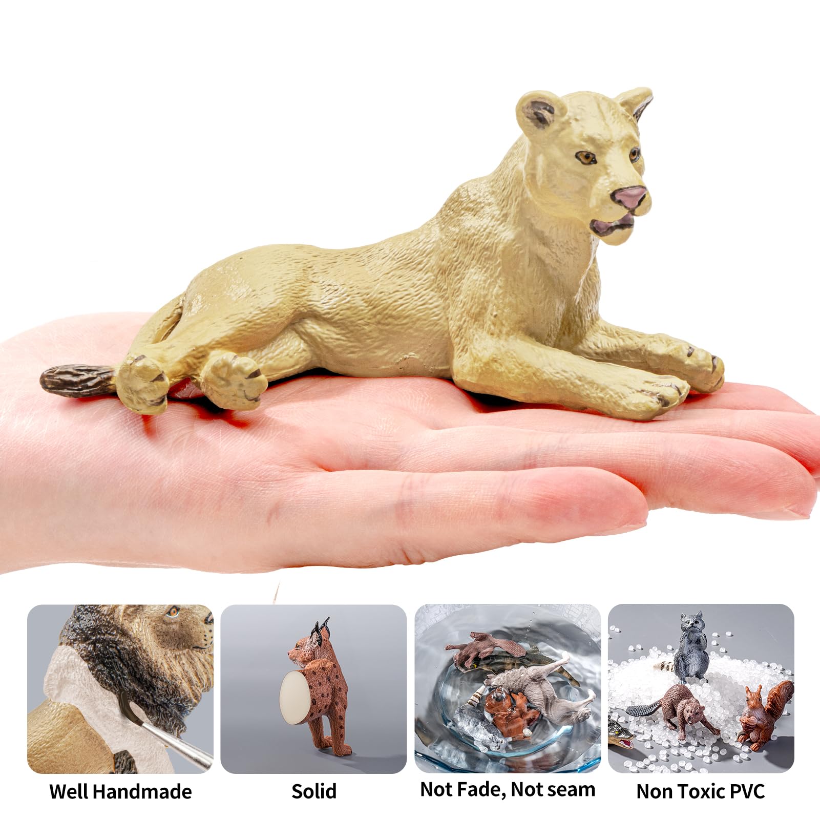 THINKBAY cub figurine adds playful dynamics to pretend jungle scenes