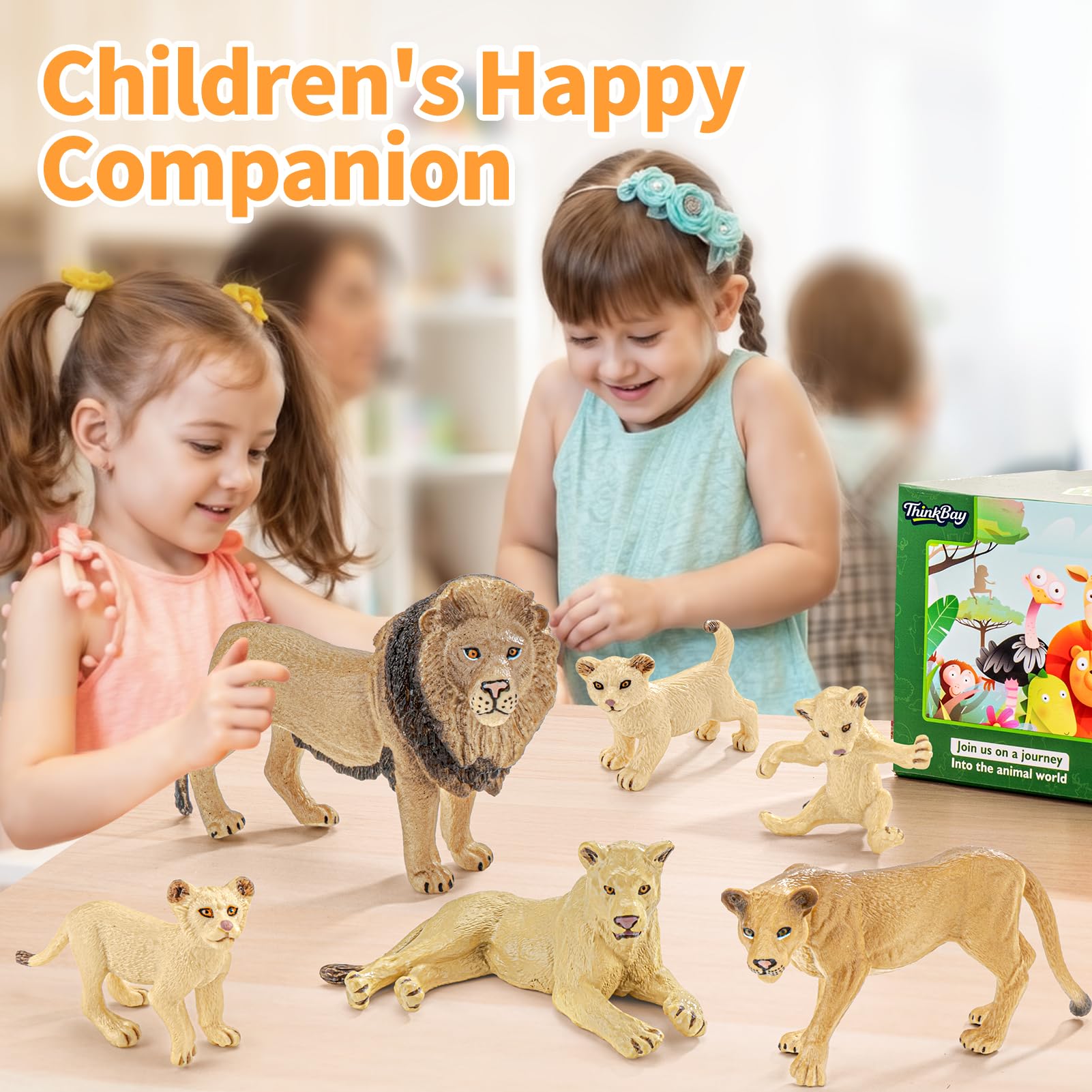 THINKBAY cub figurine encourages sharing and cooperative play among kids