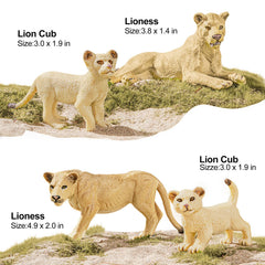 THINKBAY first lioness figurine for storytelling and pretend safari adventures