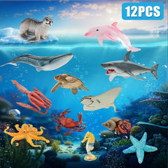 THINKBAY ocean dolphin figure, child-friendly texture, encourages discovery of marine life.
