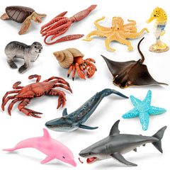 THINKBAY ocean shark toy, soft plastic, ideal for imaginative play and storytelling.