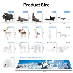 THINKBAY polar bear figurine with durable, kid-friendly design