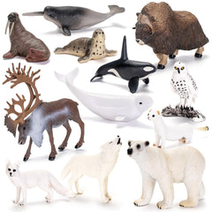 THINKBAY polar bear figurine for imaginative Arctic play and display.