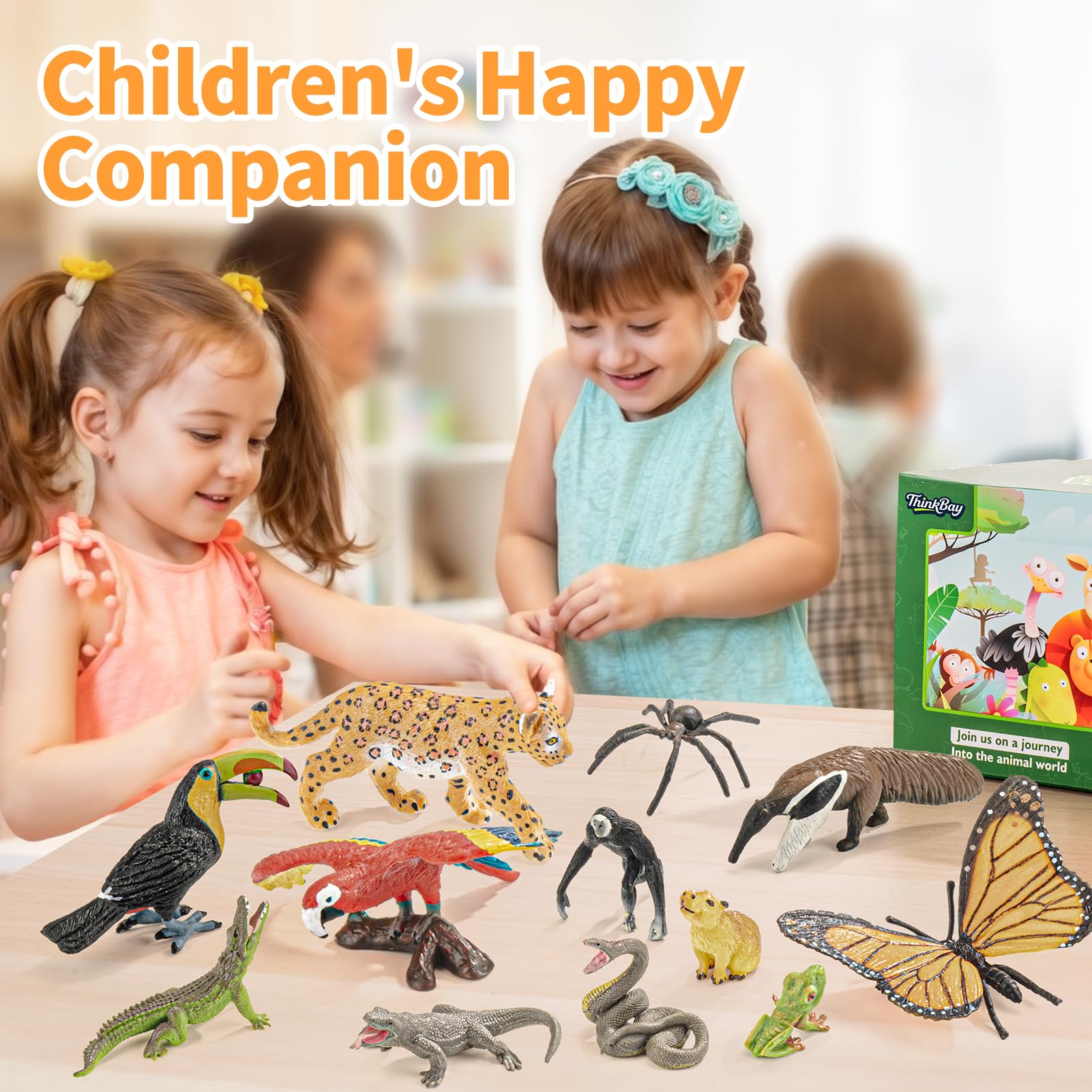 THINKBAY rainforest crocodile figurine sparks adventurous play and scene realism
