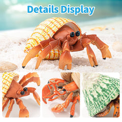 THINKBAY realistic hermit crab figure close-up showing vibrant detailing.