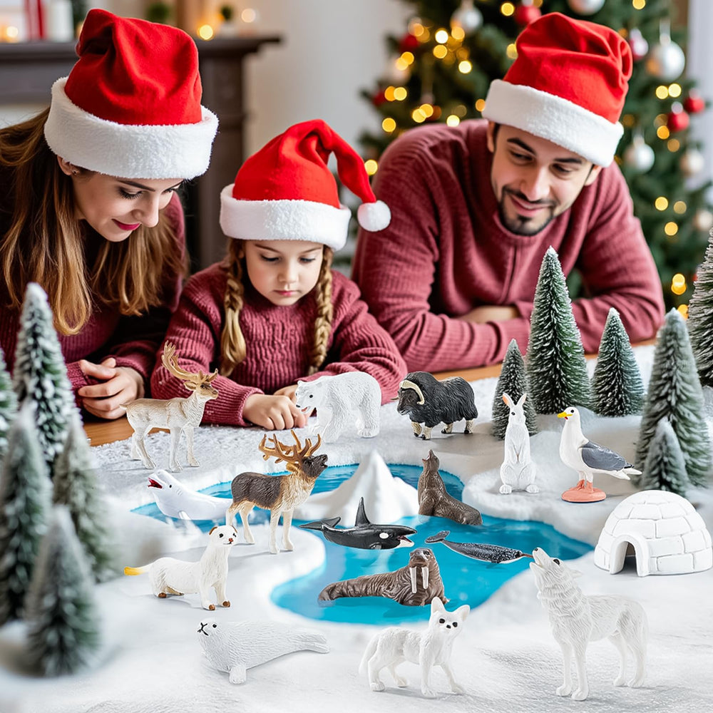 THINKBAY Reindeer figurine complements holiday crafts and storytelling.
