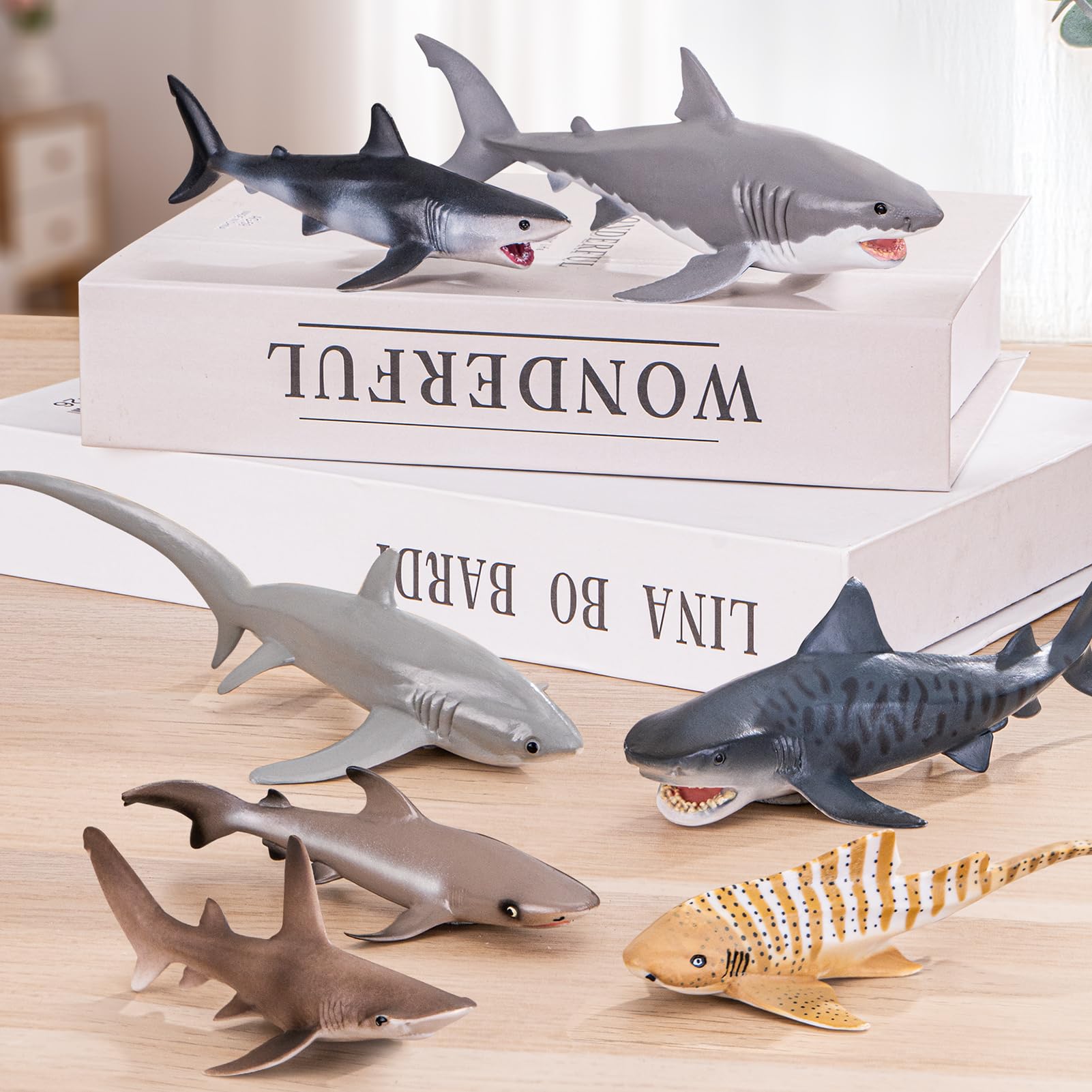 ThinkBay Spotted shark toy sparks curiosity during bath time and storytelling.