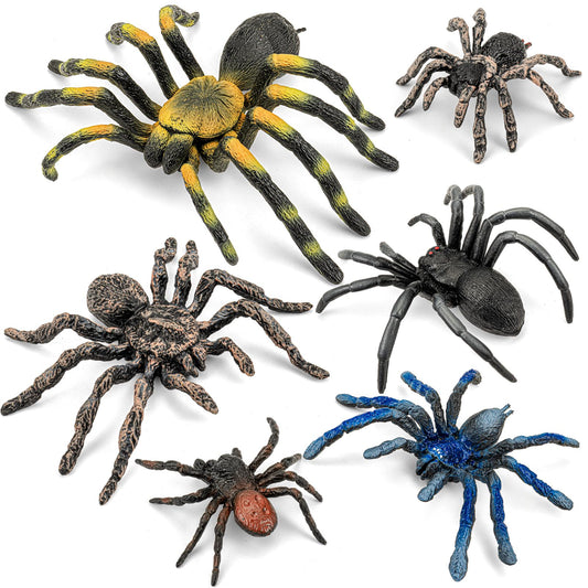 ThinkBay spiders figurines pack for imaginative play and display.