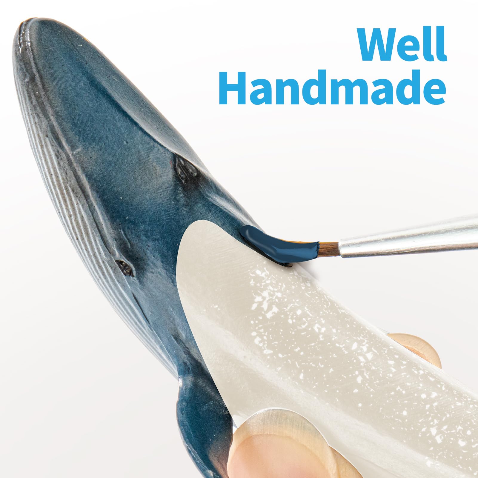 THINKBAY whale figure set display for party decorations.
