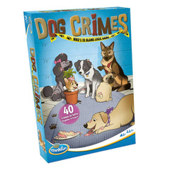 ThinkFun Dog Crimes dog tokens ready for clue-driven deduction.