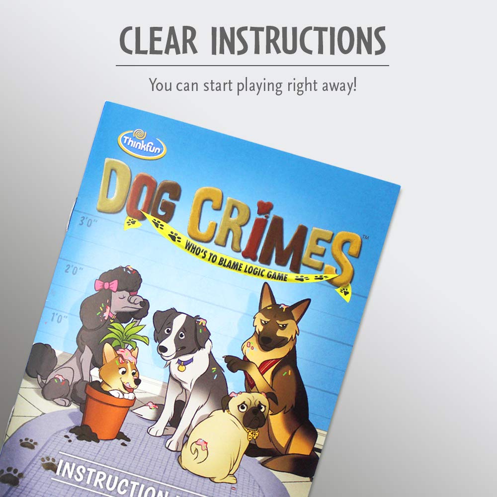 ThinkFun Dog Crimes play session with family boosting logical skills.