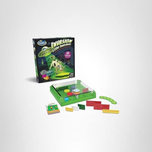 ThinkFun Invasion of the Cow Snatchers challenge cards guide progressive challenges for steady skill growth.