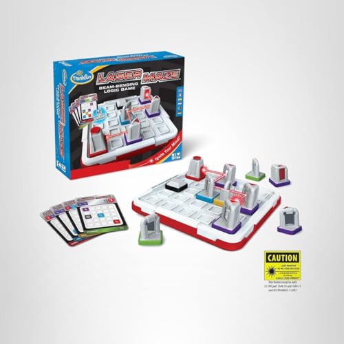 ThinkFun Laser Maze in action during family play at home.
