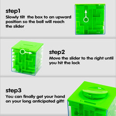 ThinkMax Money Maze 3-pack display shows colorful gift-ready puzzle boxes