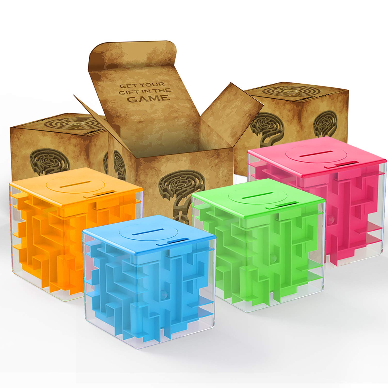 ThinkMax Money Maze Blue Box enhances focus while solving the puzzle.