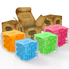 ThinkMax Money Maze Blue Box enhances focus while solving the puzzle.