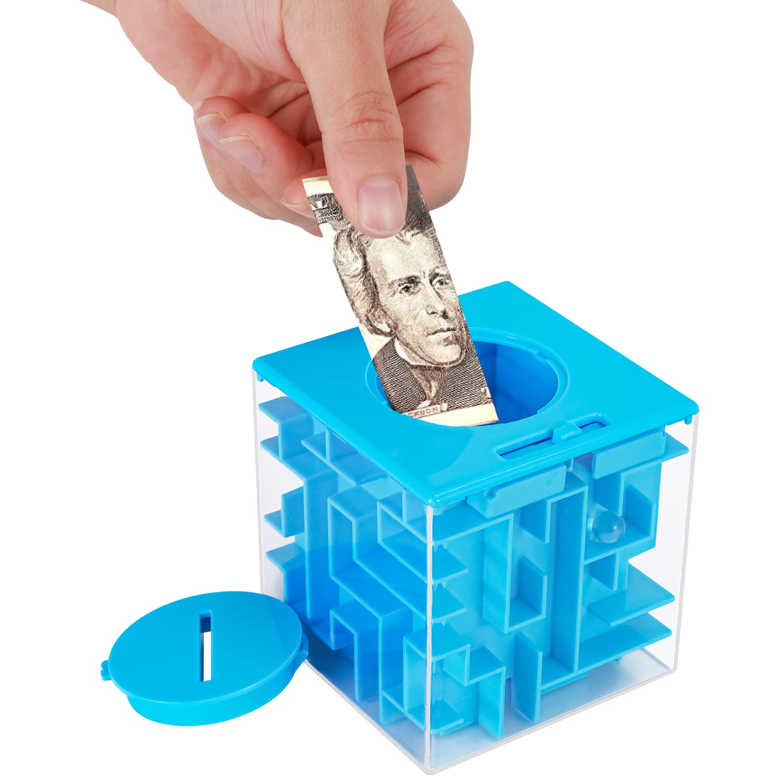 ThinkMax Money Maze orange box adds colorful, tactile challenge.