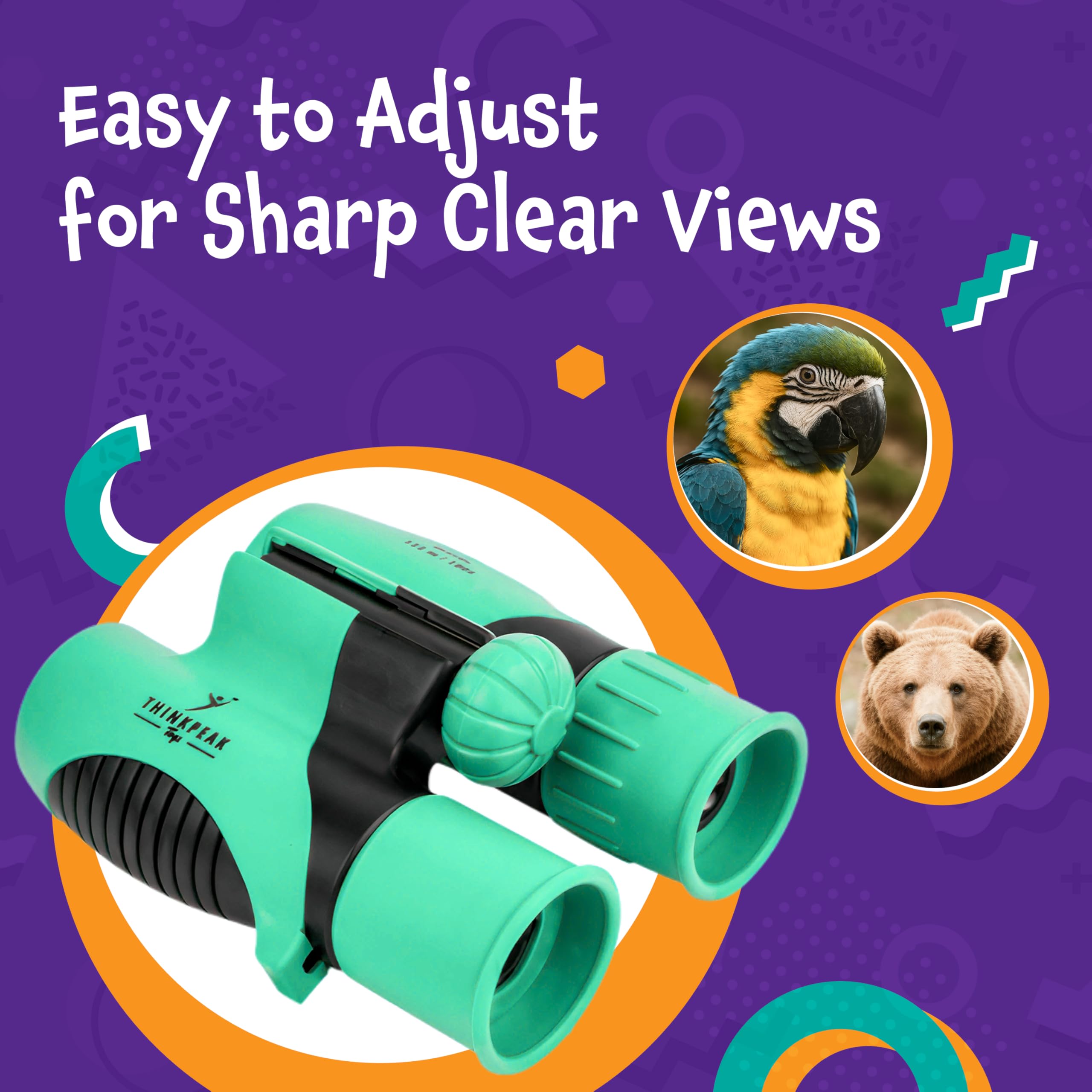 Think Peak binoculars offer 8x21 magnification for clear bird watching.